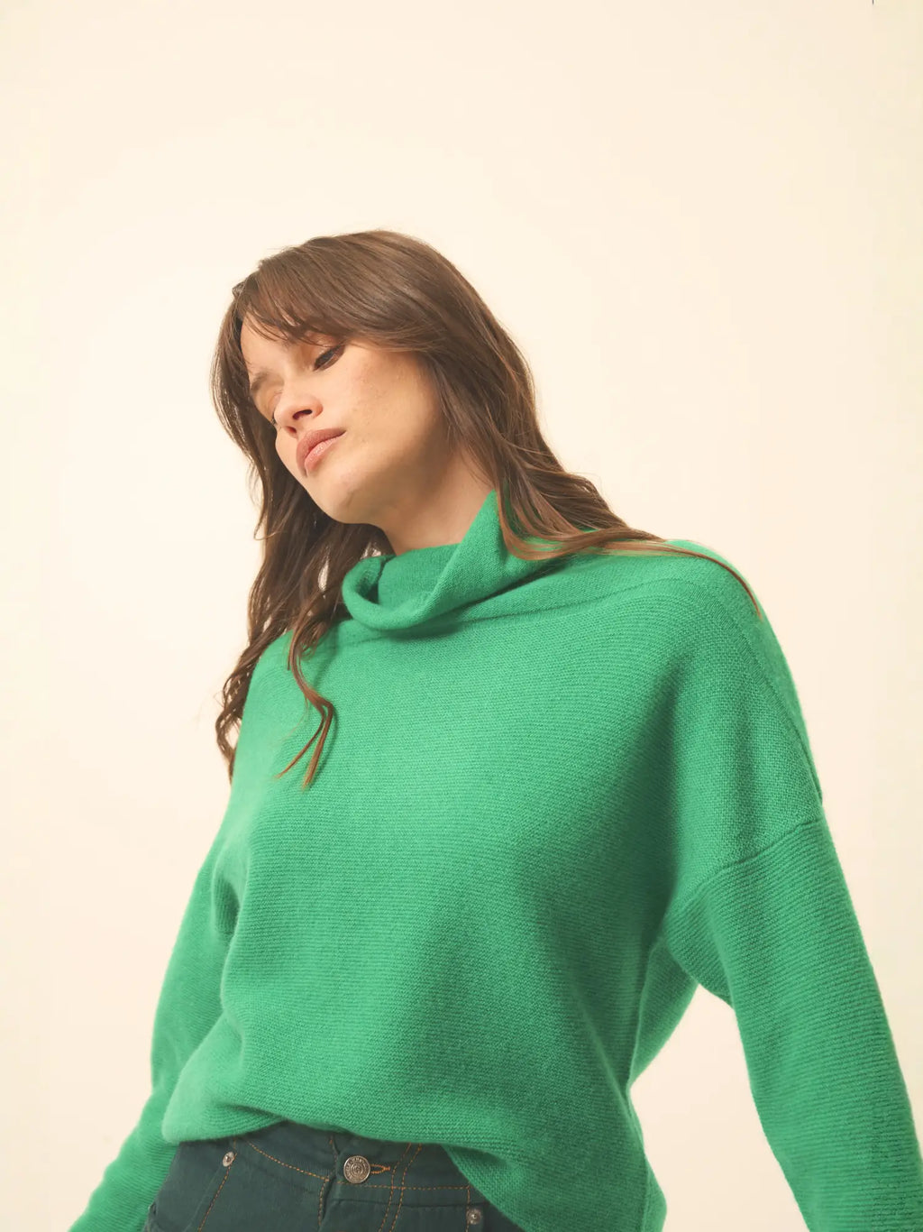 BLANTYRE Pull Col Roulé Menthe