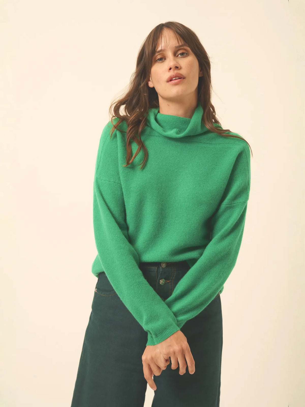 BLANTYRE Pull Col Roulé Menthe
