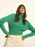 LANAIS Pull Col Roulé Menthe
