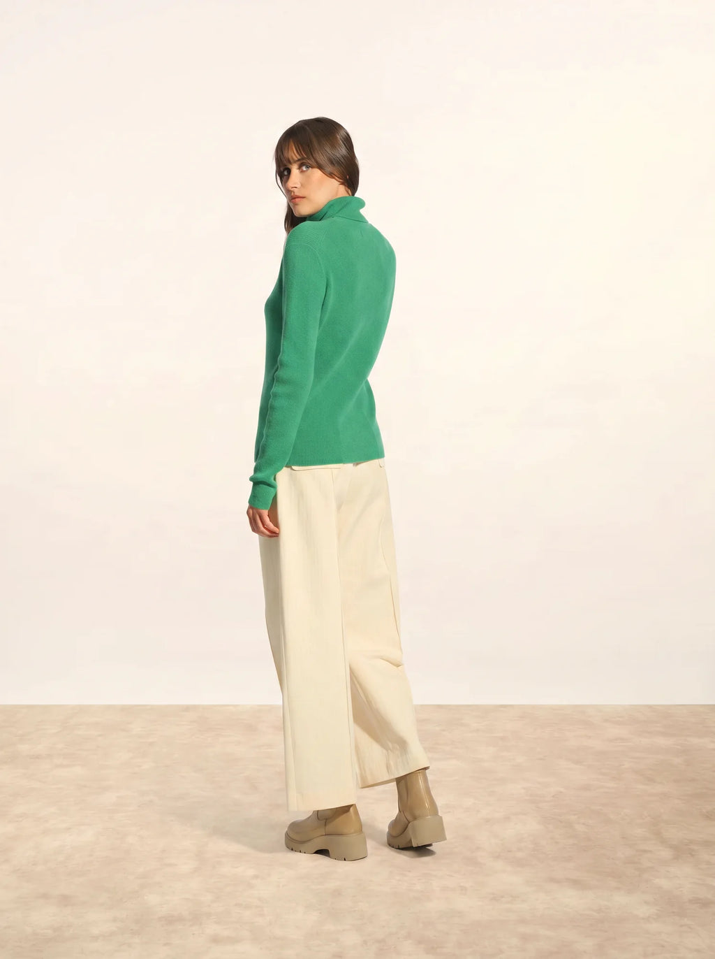 LANAIS Pull Col Roulé Menthe