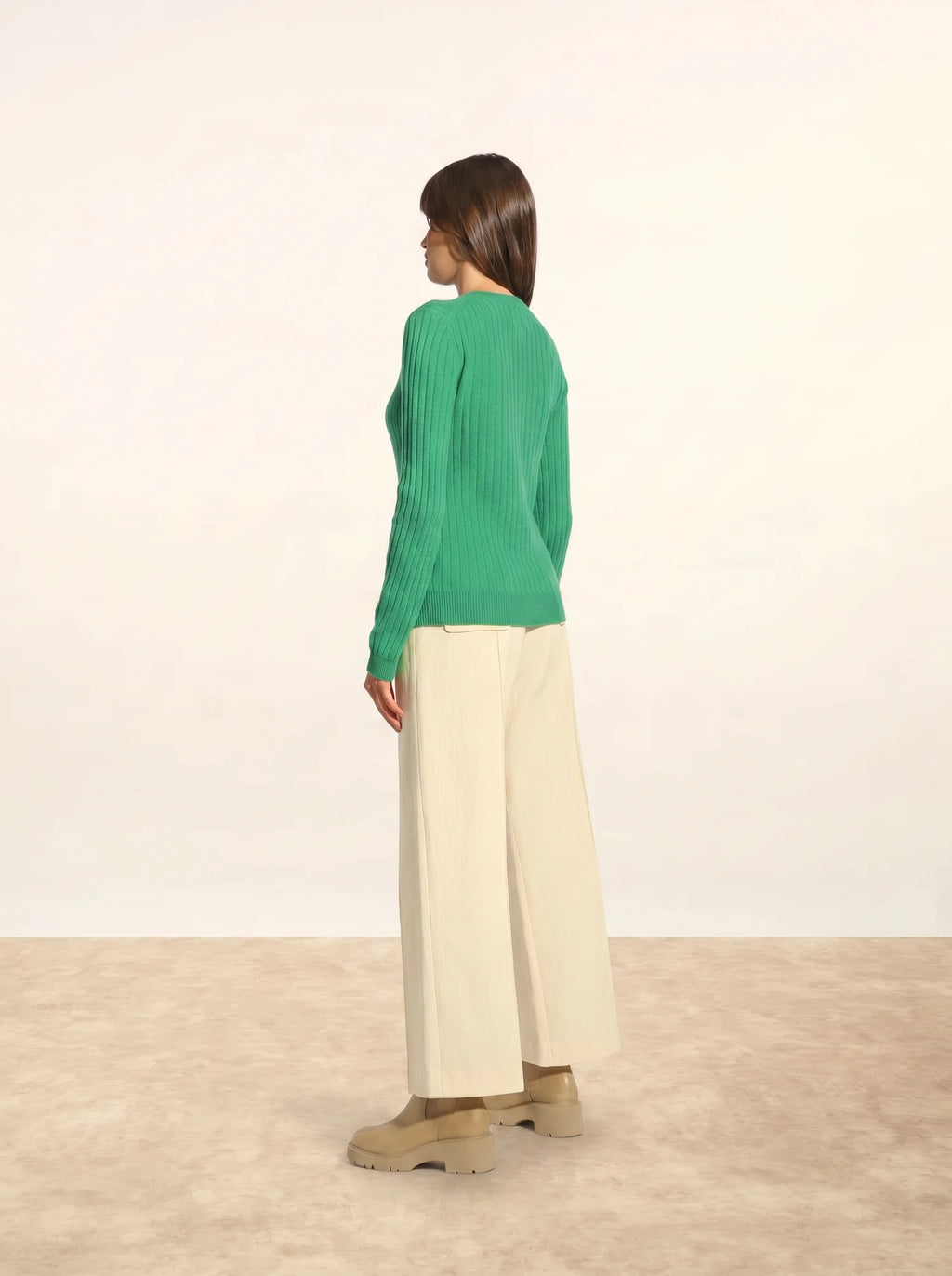 AVANA Pull Col Rond Menthe