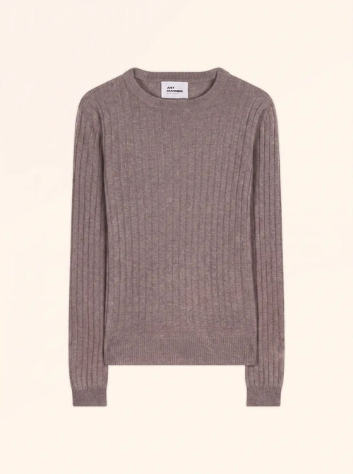 AVANA Pullover Rundhalsausschnitt Caribou meliert