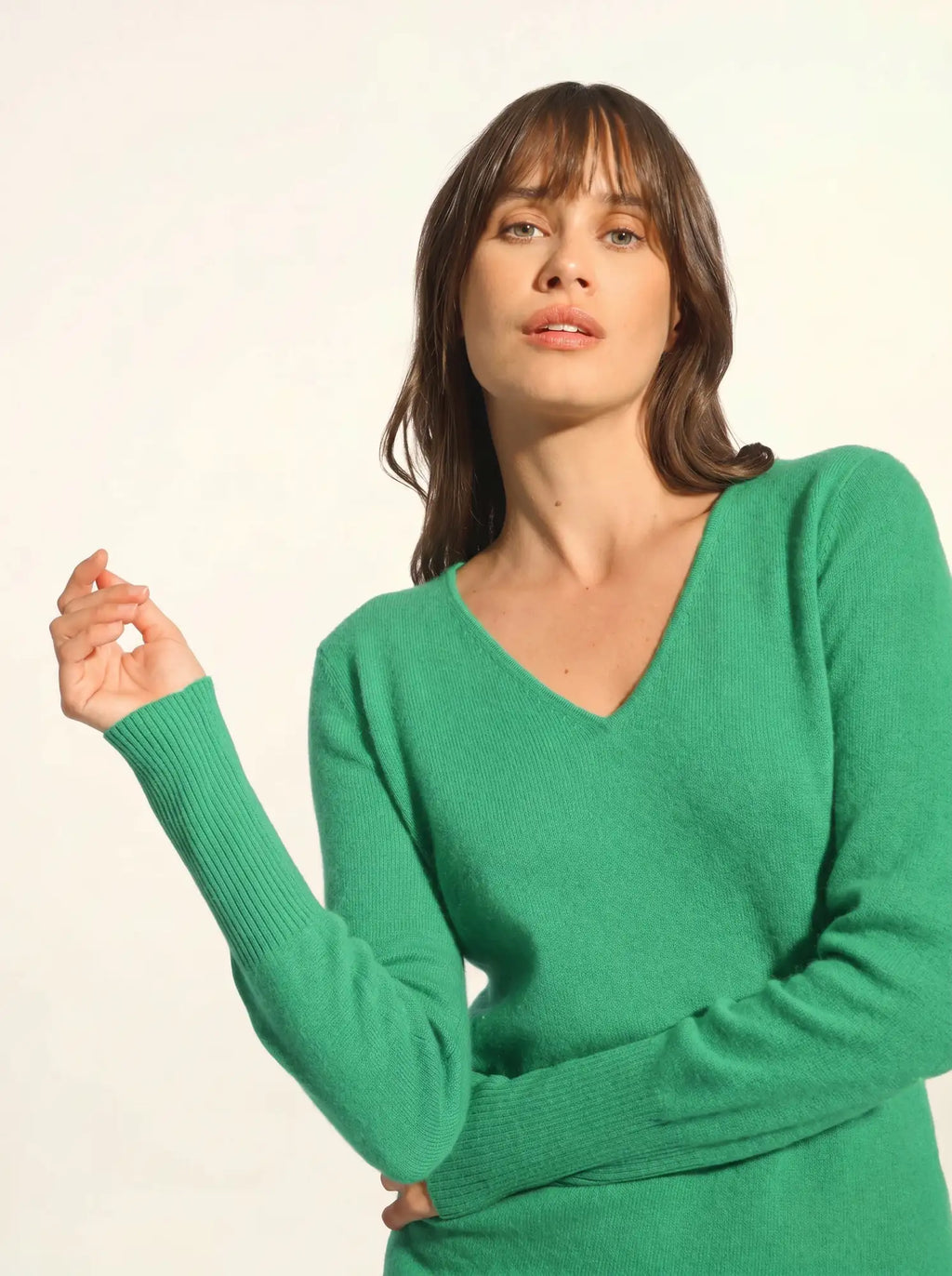 TRACY Robe Col V Menthe