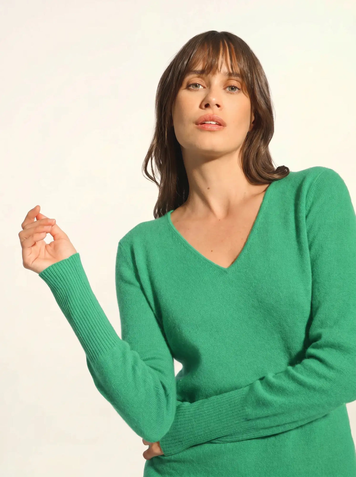 TRACY Robe Col V Menthe