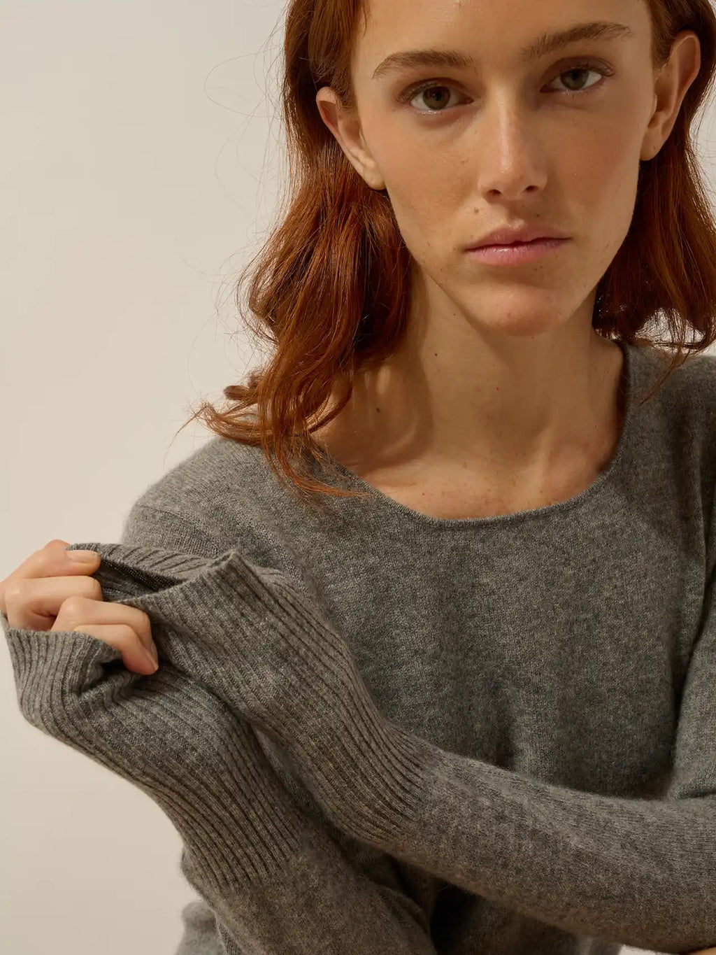 SUSAN Dress Crew Neck Heather Flannel