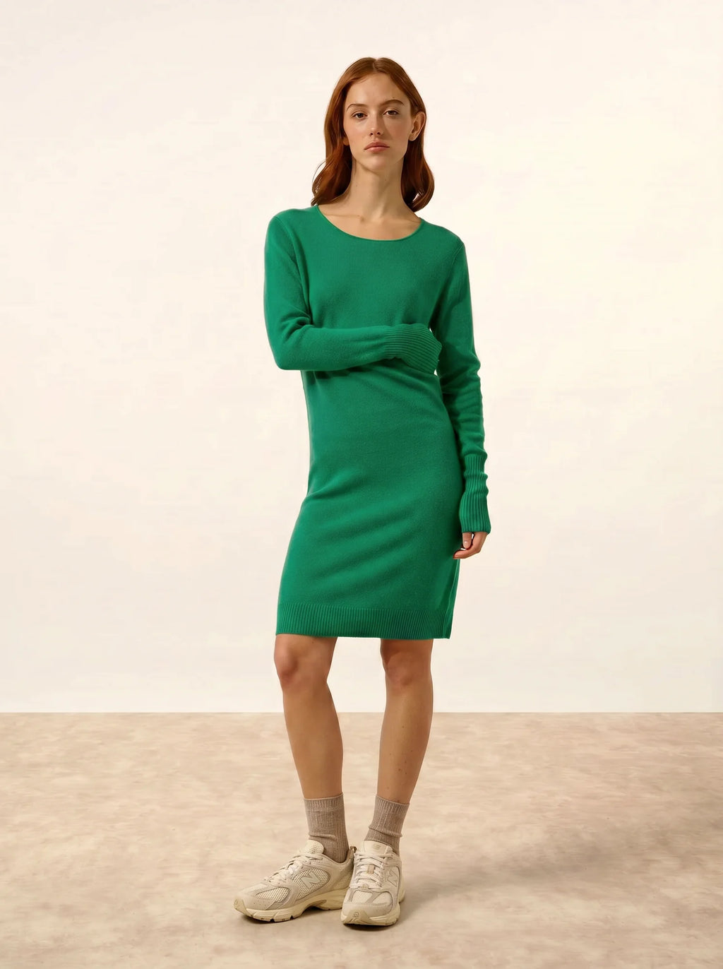 SUSAN Robe Col Rond Menthe