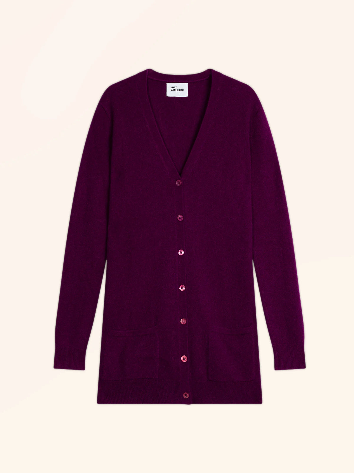 TOMMIE Cardigan Col V Prune