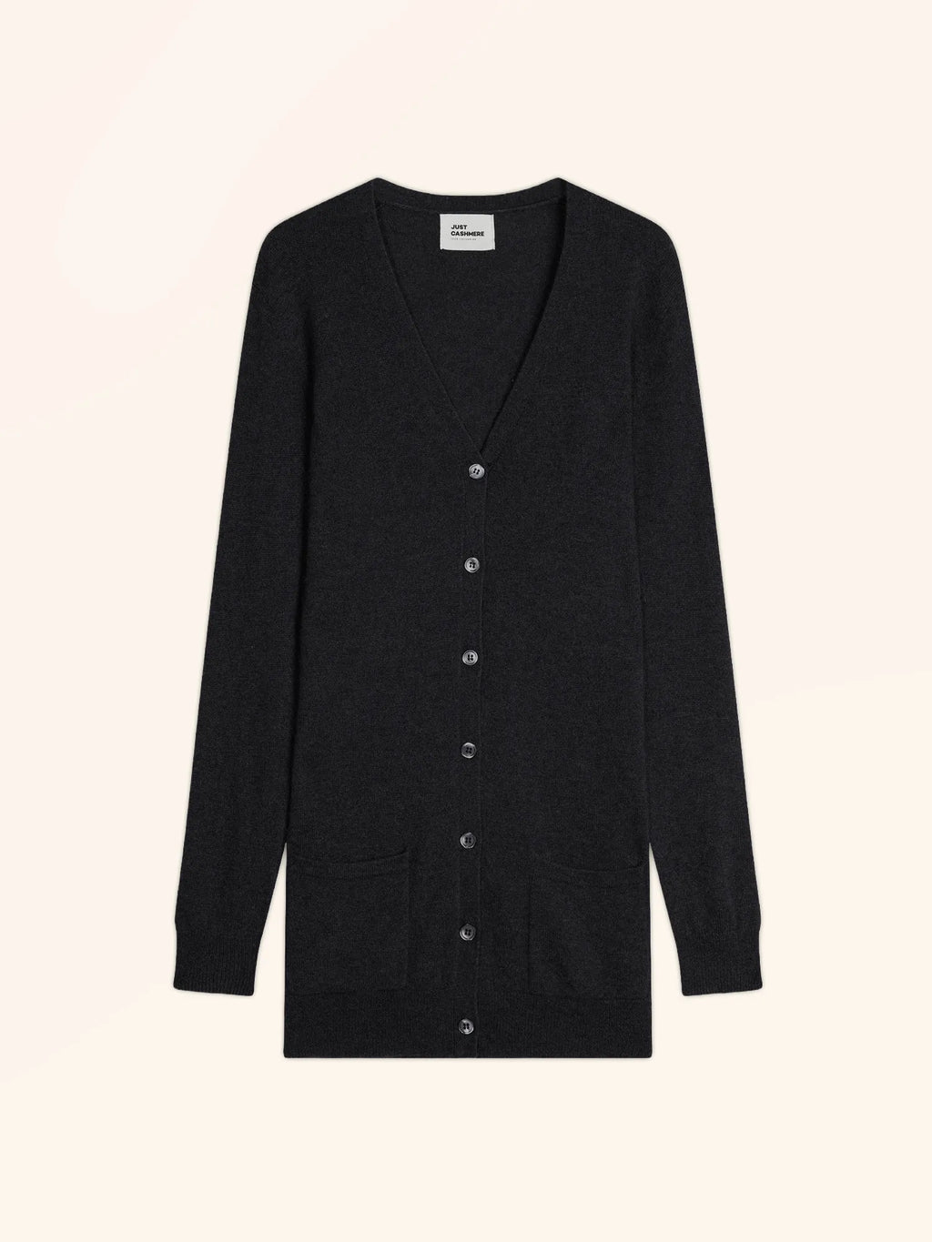 TOMMIE Cardigan Col V Noir Chiné