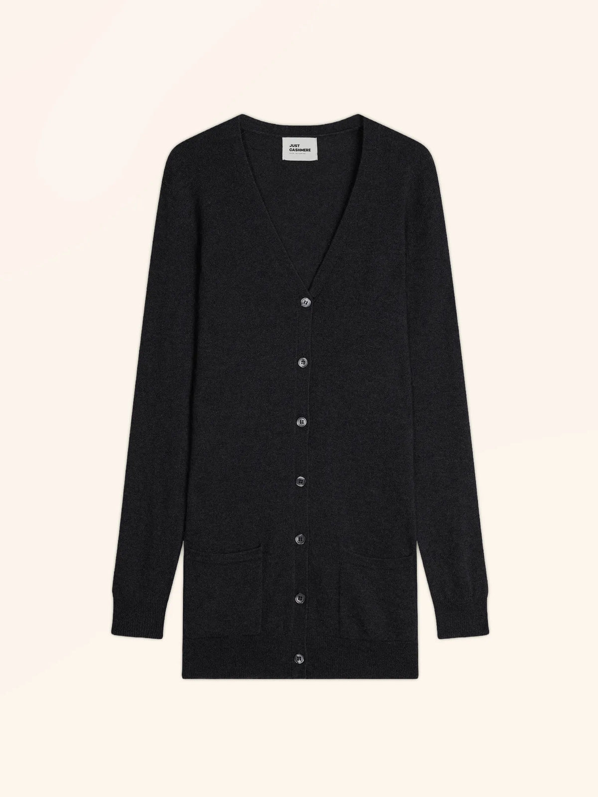 TOMMIE Cardigan Col V Noir Chiné