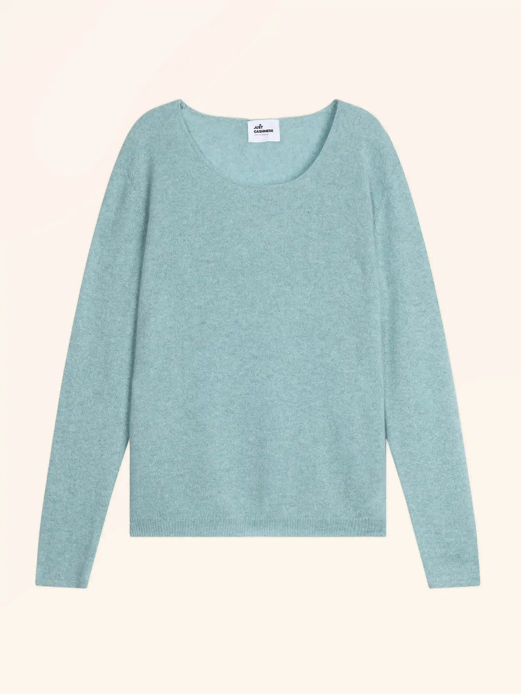 FIONA Pull Col Rond Aqua Chiné