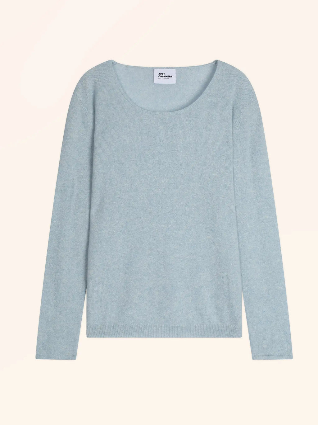 FIONA Pullover Rundhalsausschnitt Hellblau meliert