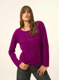 FIONA Sweater Crew Neck Plum