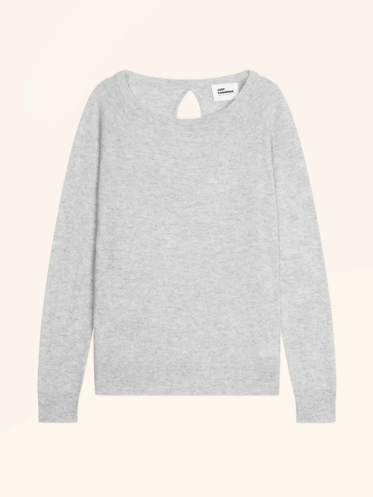 ABIGAILE Sweater Boat Neck Drop Back Heather Glacier
