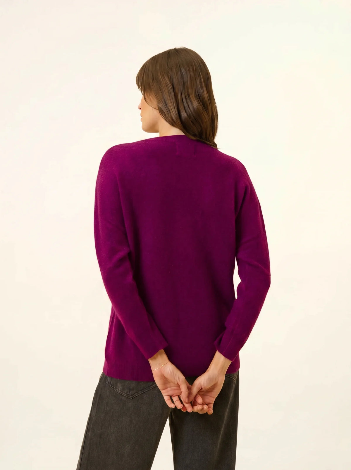 REBECCA Pull Chauve Souris Prune