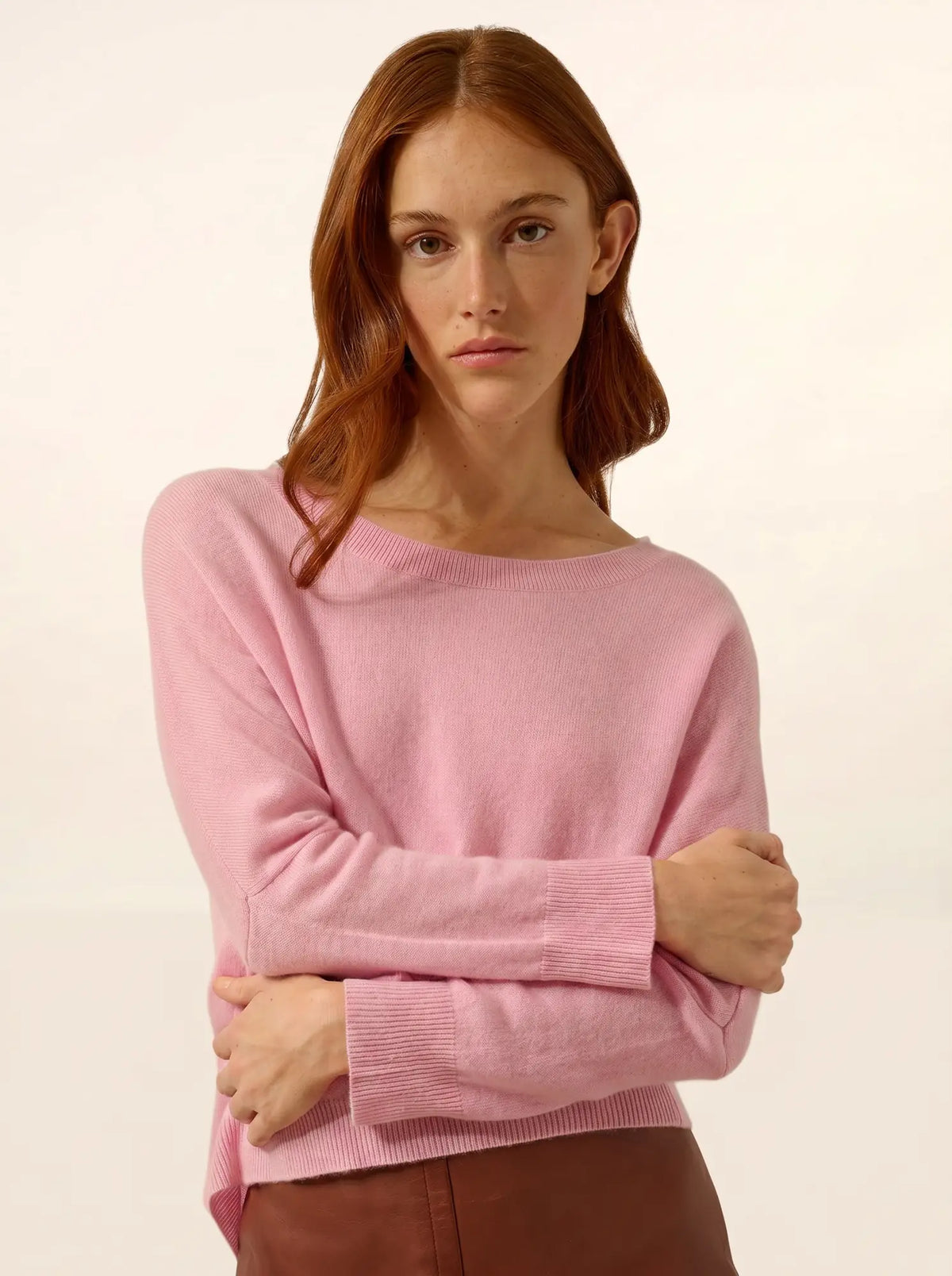 REBECCA Pullover Fledermausarm Zuckerrosa