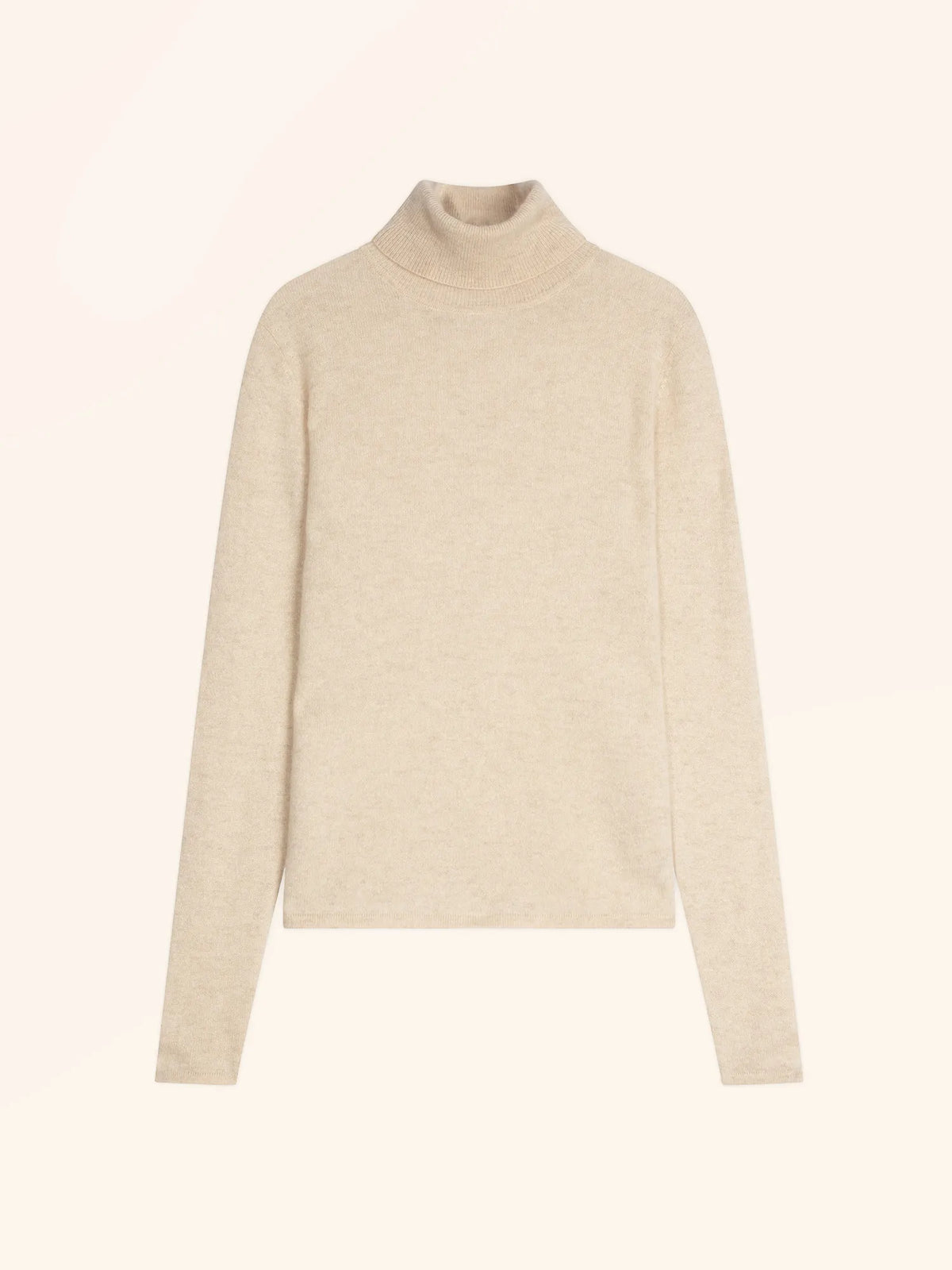 AVA Pull Col Roulé Avoine