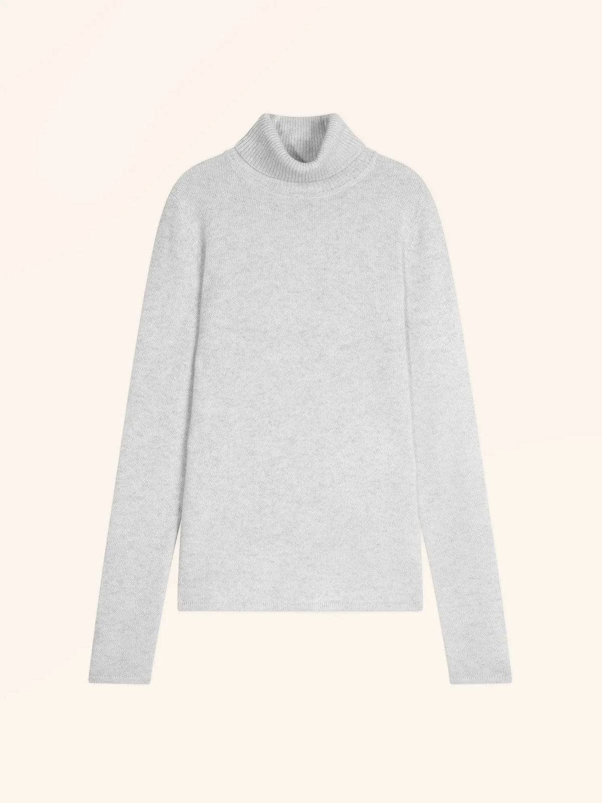 MATT Pullover Rollkragen 4-fädig Perlgrau meliert
