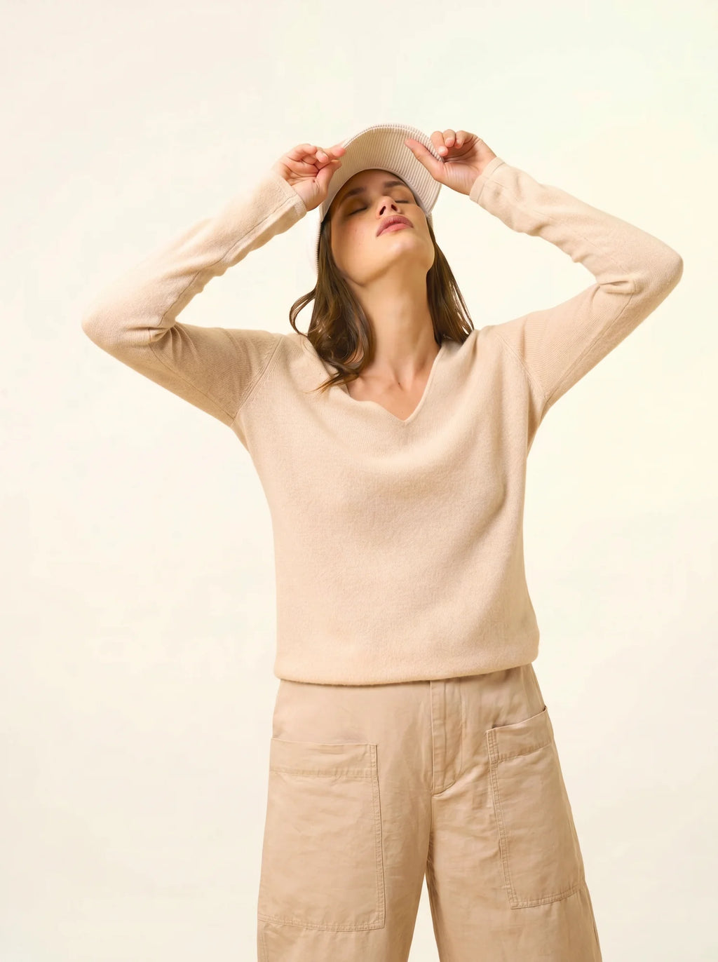 JOAN Pull Col V Nude