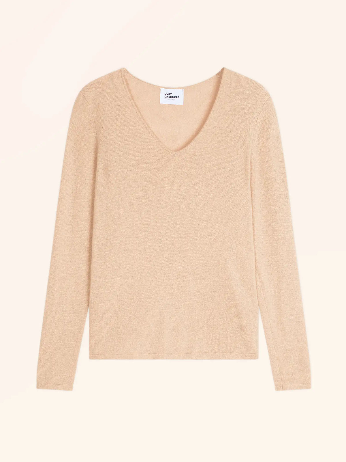 JOAN Pull Col V Beige