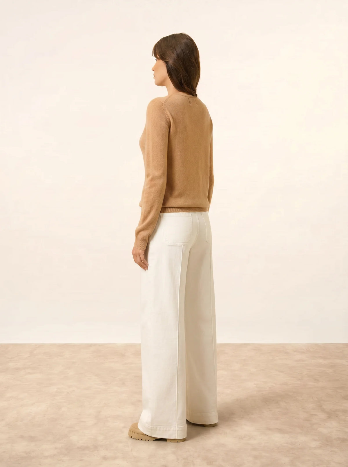 KATHARINE Cardigan Col Rond Sahara