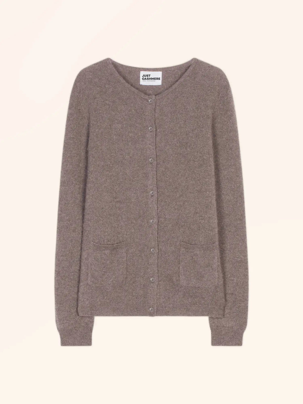 KATHARINE Cardigan Col Rond Caribou Chiné