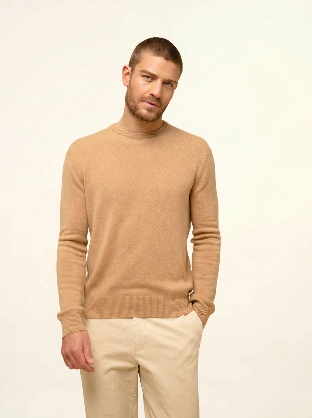 HOWARD Pull Col Rond Sahara