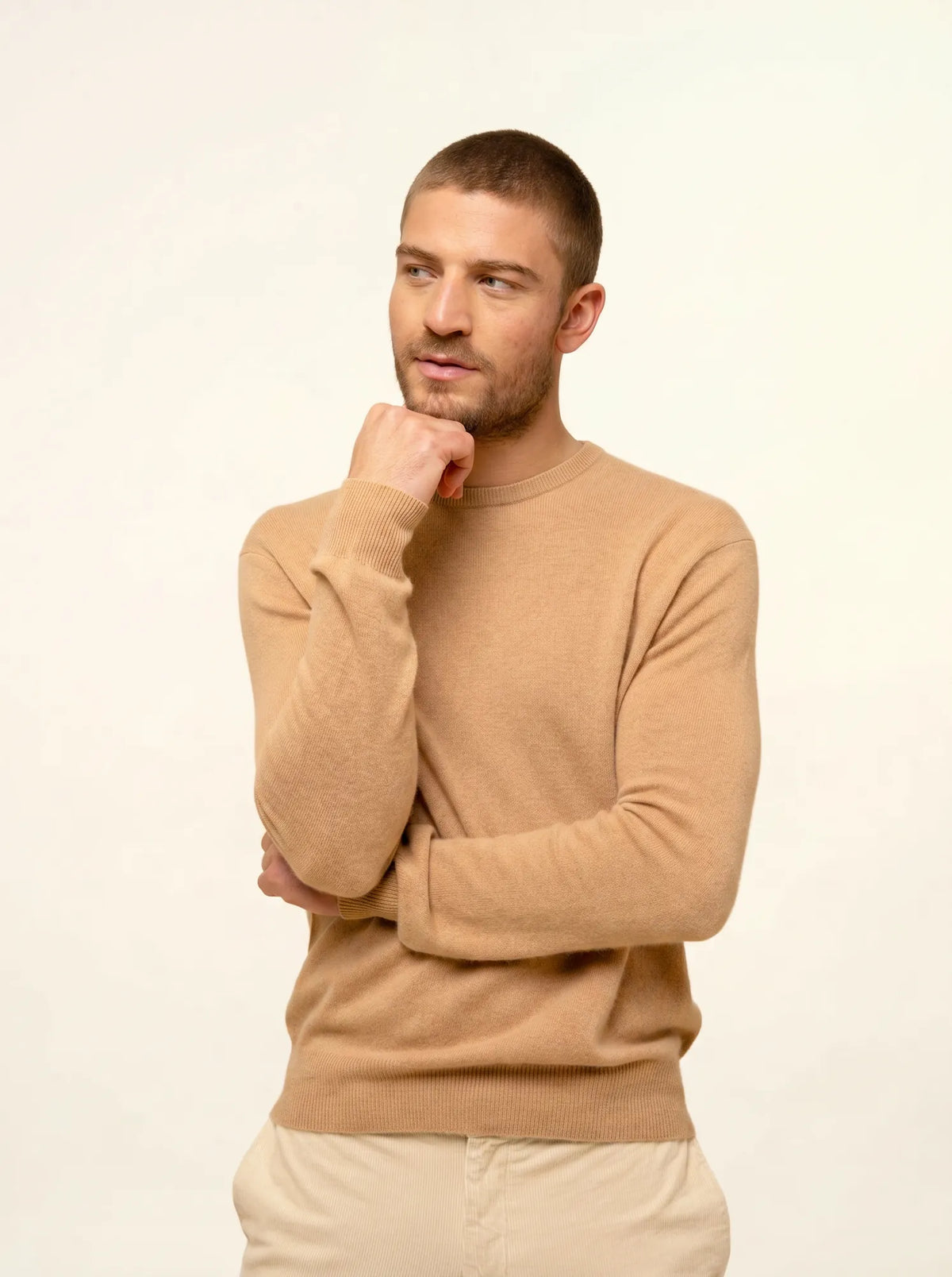 HOWARD Pullover Rundhalsausschnitt Sahara