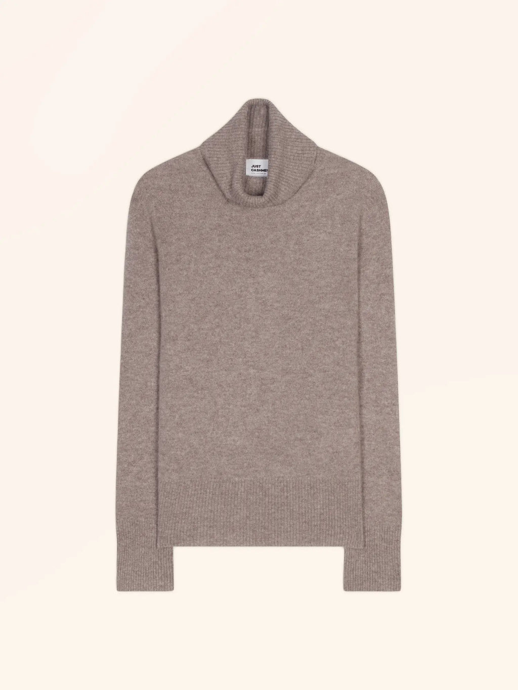 LEXIE Pull Col Roulé Caribou Chiné