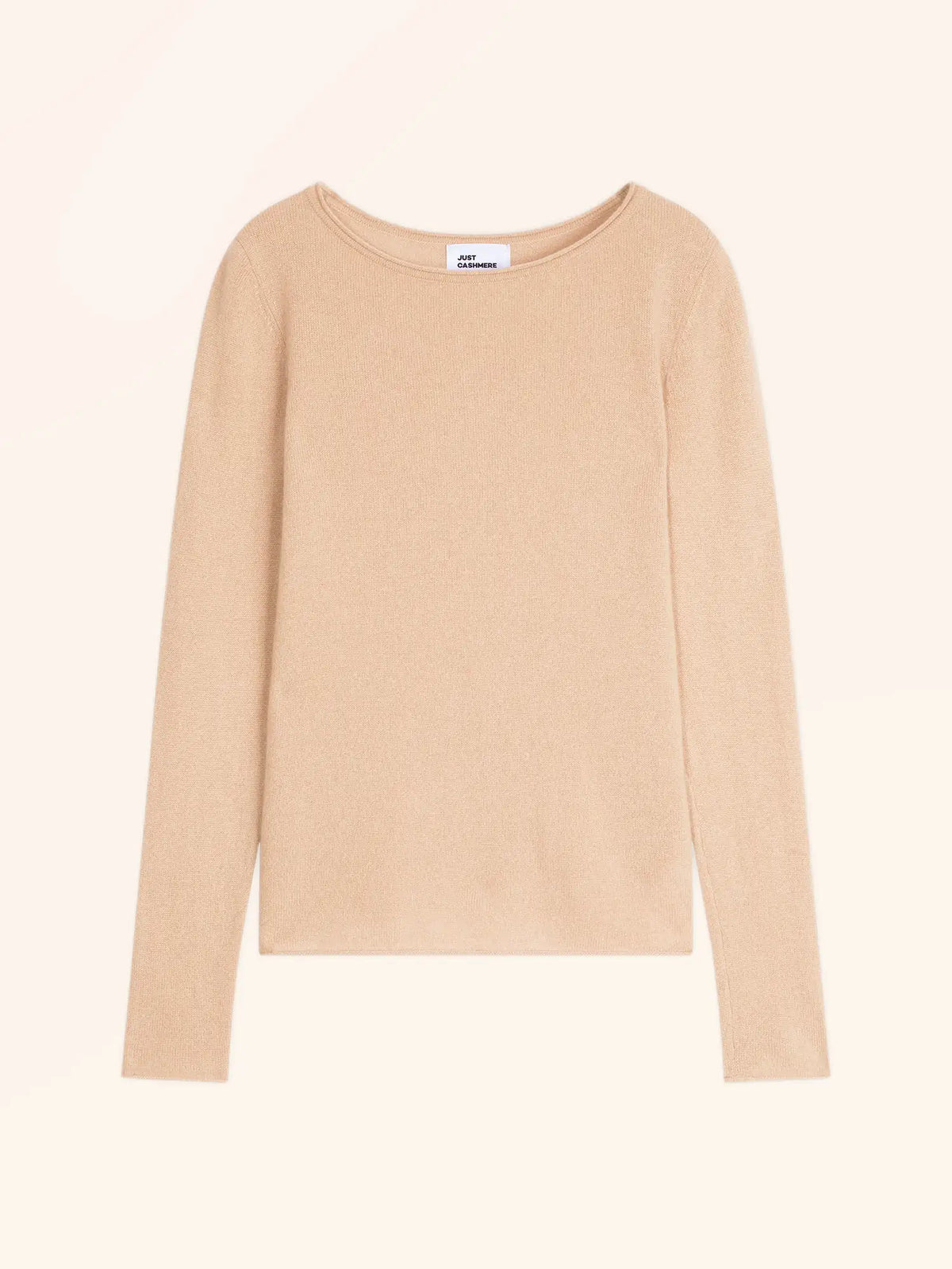 VIVIAN Pull Col Rond Beige