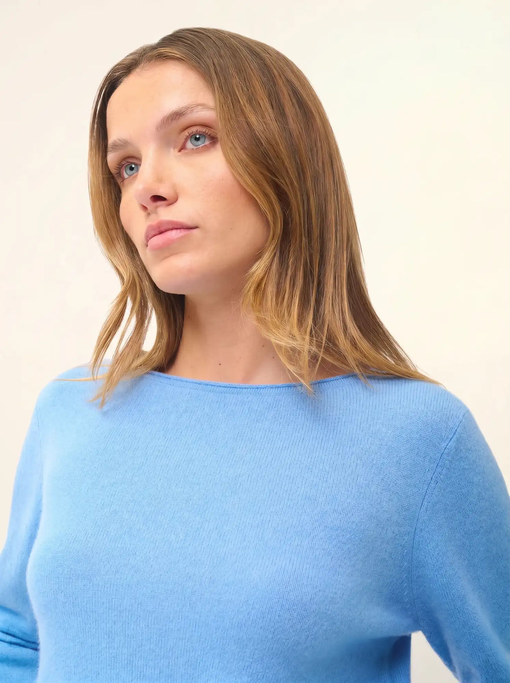 GRACE Pull Col Bateau Bleu Bébé