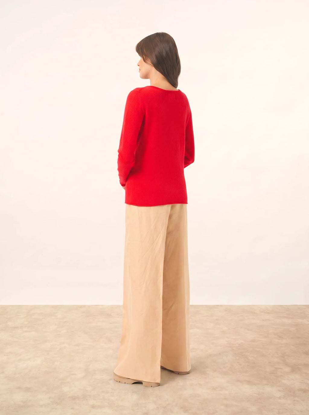 GRACE Pull Col Bateau Carmin