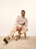 CONNOR Sweater Turtleneck Heather Pearl Grey