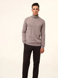 CONNOR Pullover Rollkragen Caribou meliert