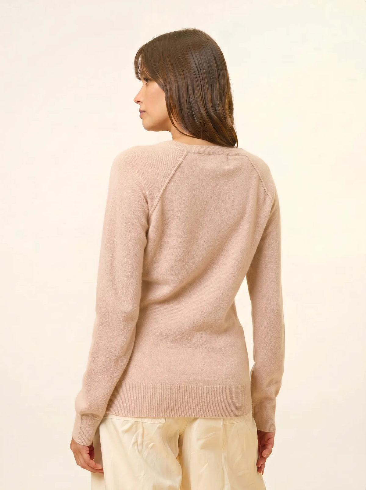 PHOEBE Pull Col V Beige
