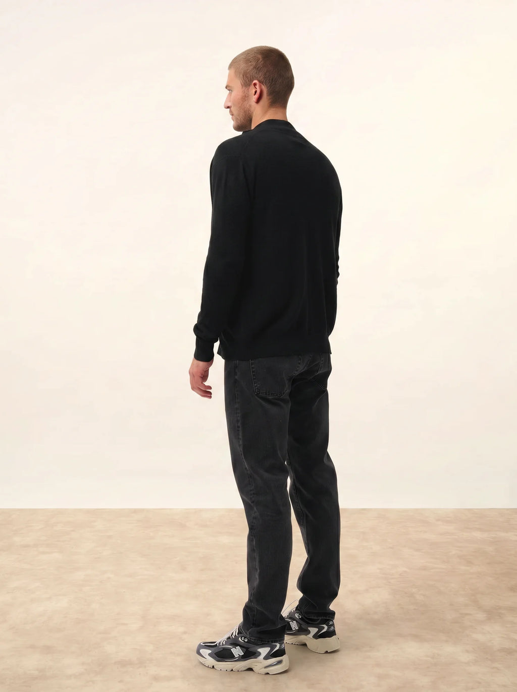 ALAN Gilet Zippé Col Montant Noir