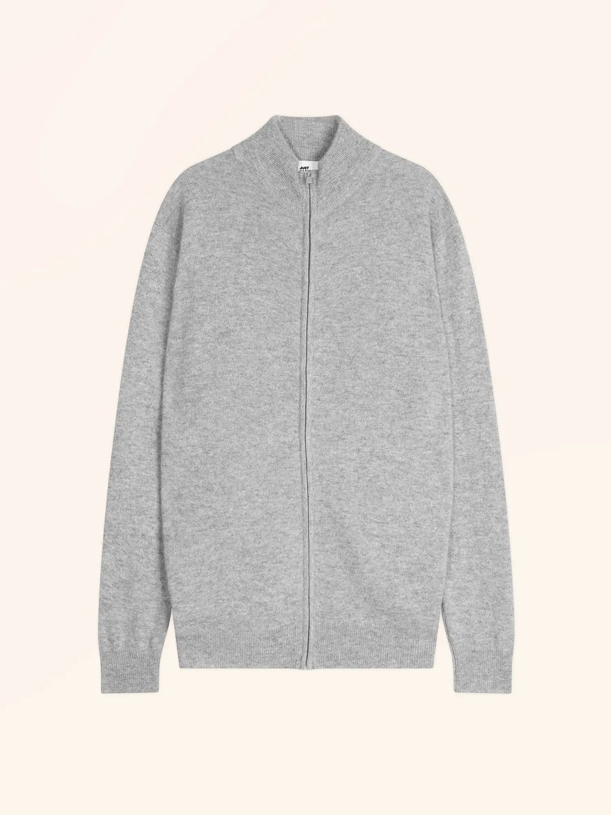 ALAN Gilet Zippé Col Montant Nuage Chiné