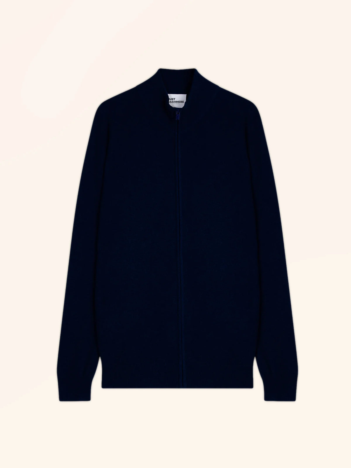 ALAN Gilet Zippé Col Montant Bleu Marine