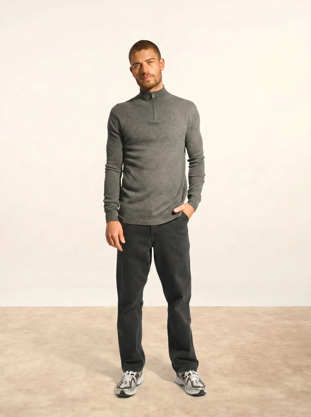 BRADLEY Pull Camionneur Anthracite Chiné