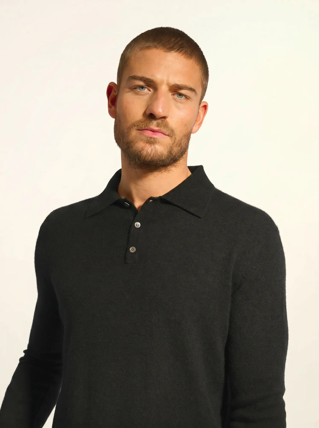 DOUGLAS Polo Long Sleeve Black