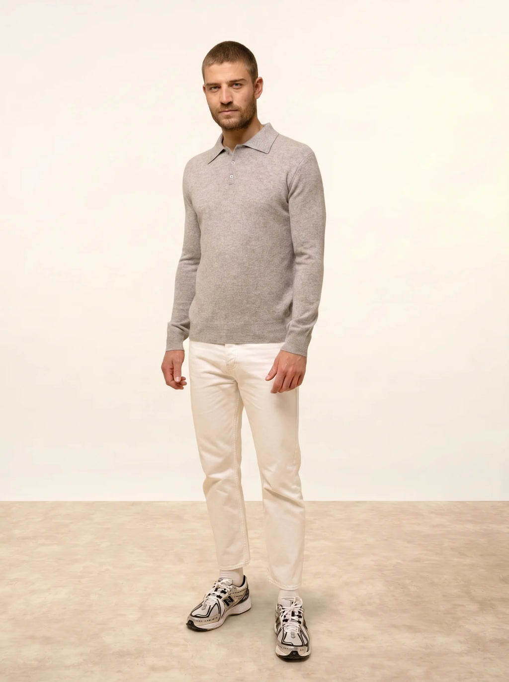 DOUGLAS Polo Manches Longues Nuage Chiné