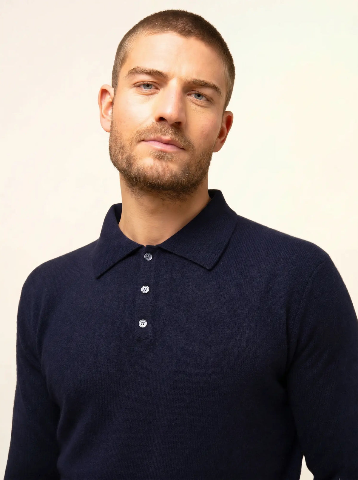 DOUGLAS Polo Manches Longues Bleu Marine