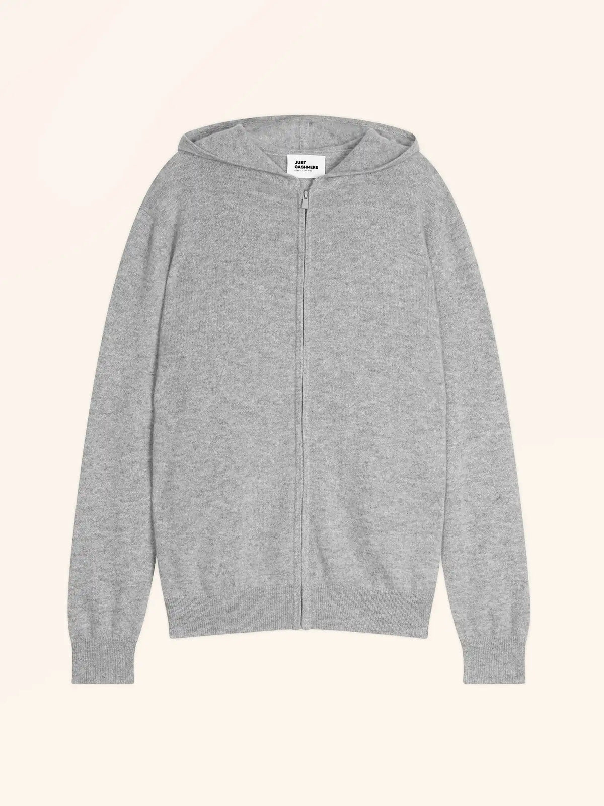 ELLIOT Gilet Zippé Capuche Nuage Chiné