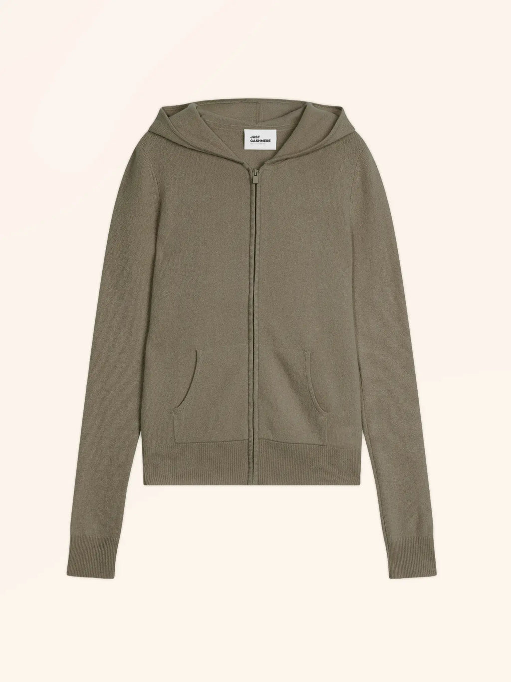DEBBIE Vest Zipped Hooded Army Green