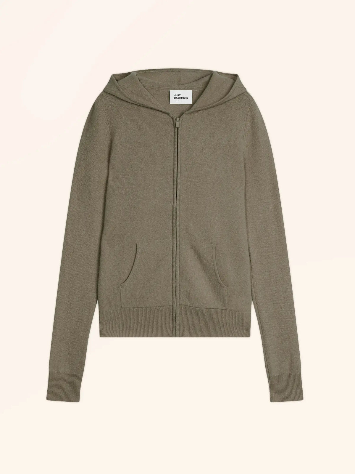 DEBBIE Vest Zipped Hooded Army Green