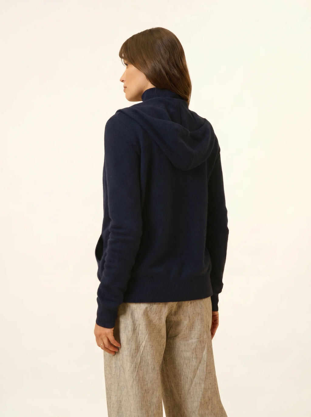 DEBBIE Gilet Zippé Capuche Bleu Marine