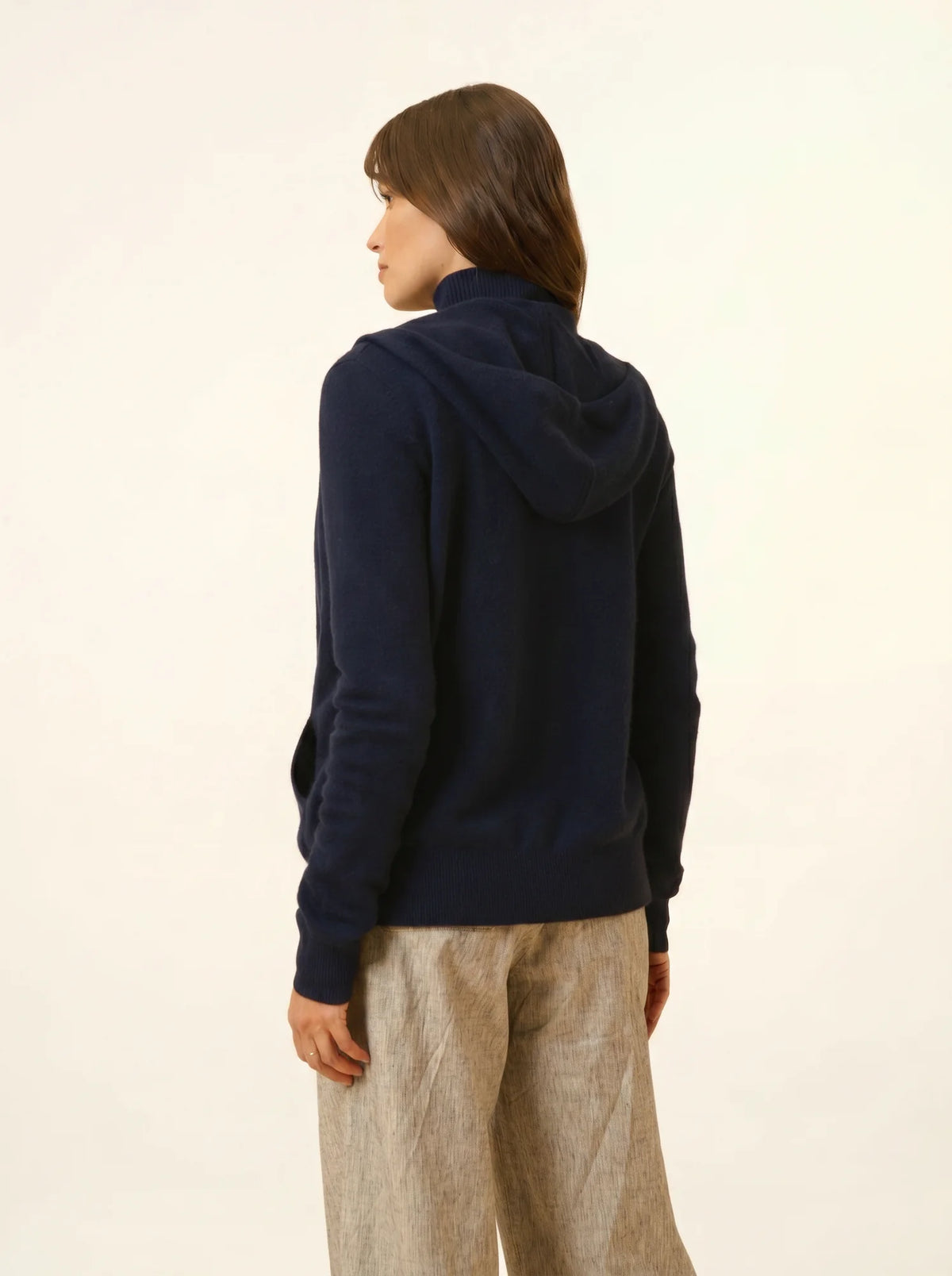 DEBBIE Gilet Zippé Capuche Bleu Marine