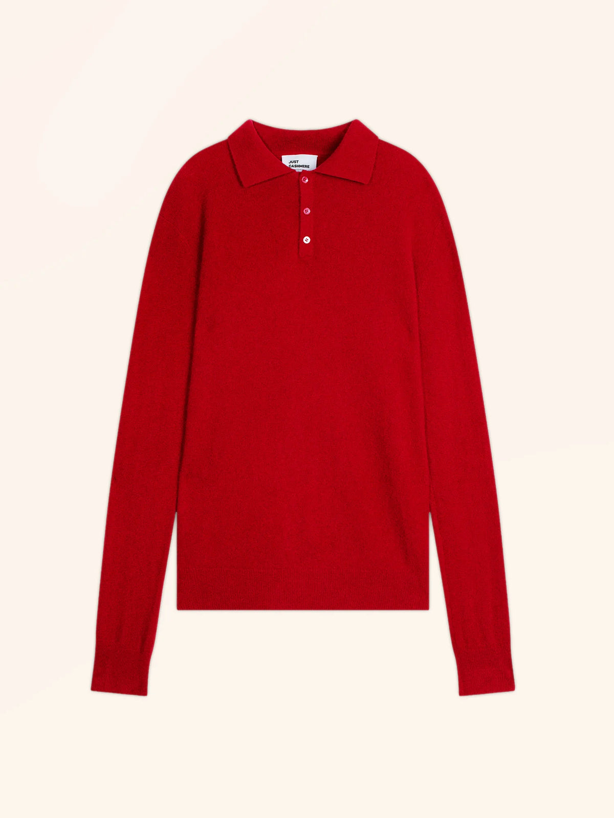 DOUGLAS Polo Manches Longues Rouge