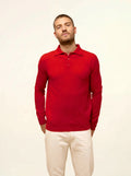 DOUGLAS Polo Manches Longues Rouge
