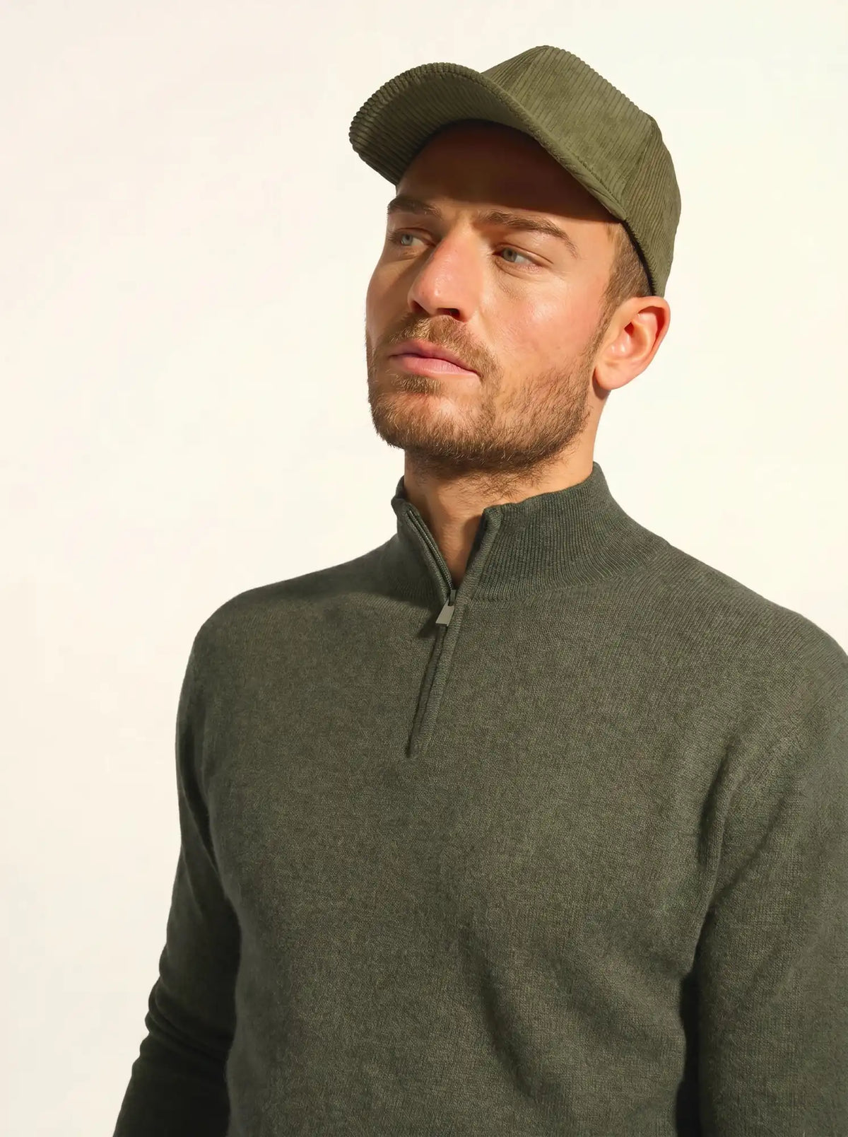 BRADLEY Pull Camionneur Kaki Chiné