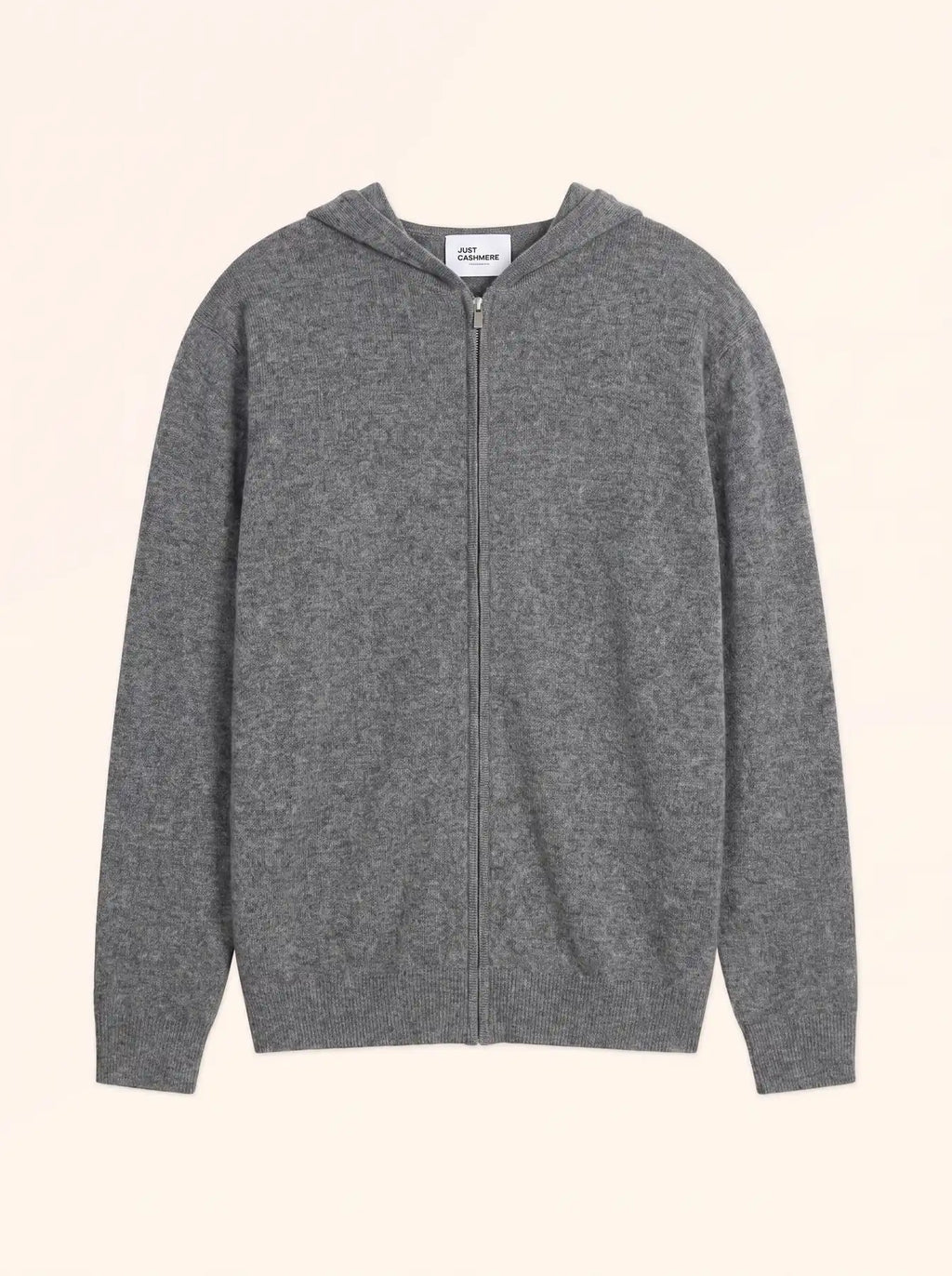 ELLIOT Gilet Zippé Capuche Flanelle Chiné
